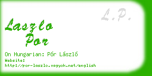 laszlo por business card