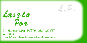 laszlo por business card